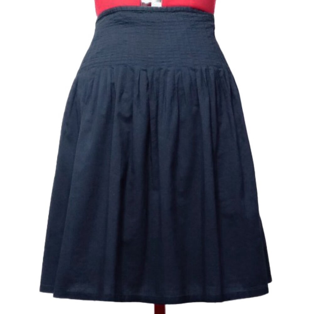 George Navy Cotton  Full Skirt US 16